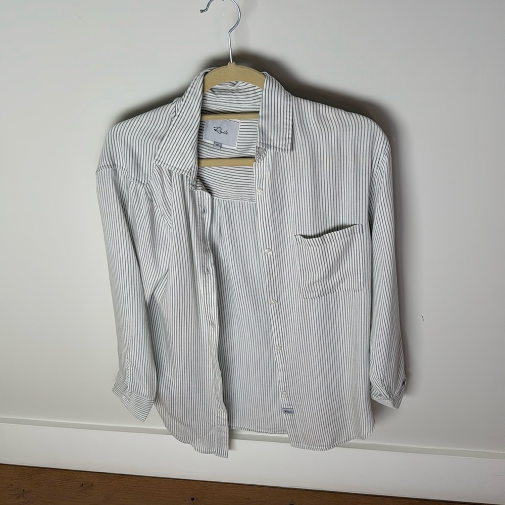 Rails striped button down